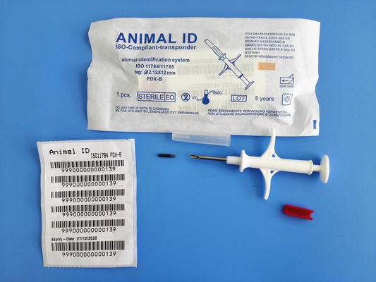 Kennzeichnung der Tiere RFID, die ISO-Transponder-Mikrochip mit europäischem Mikrochip aufspürt
