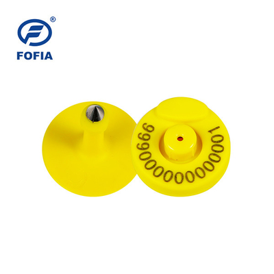 FOFIA RFID-Elektronische Ohrmarke Tierverfolgungsmarke mit Thermometer für Rinder und Schafe