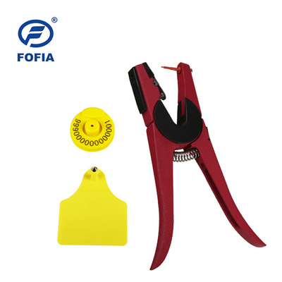 FOFIA RFID-Elektronische Ohrmarke Tierverfolgungsmarke mit Thermometer für Rinder und Schafe