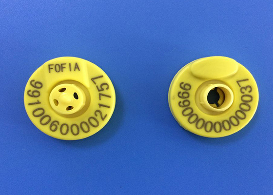 VOLL ICAR-zertifizierte RFID FDX-B elektronische Ohrmarken für die Viehbewirtschaftung, kundenspezifisch gefärbte 134,2 kHz Tieridentifikationsmarken für Rinder, Schafe, Ziegen und Schweine