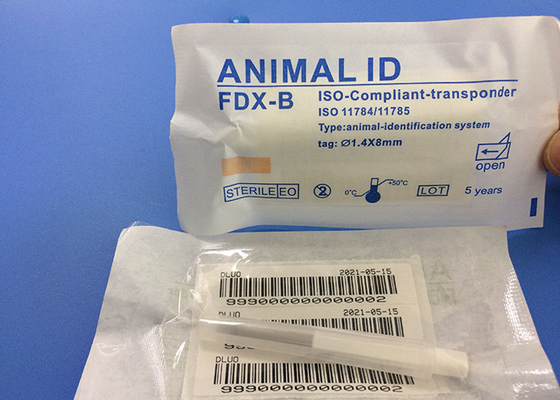 Haustier/Katze/Hundiso-Transponder-Mikrochip-Identifizierung mit 3 Aufkleber-injizierbaren Transpondern