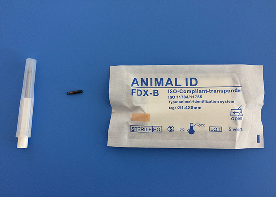Tier-des ISO-IP67 Stellen Transponder-Mikrochip-15 für Glasumbau, blaue Farbe