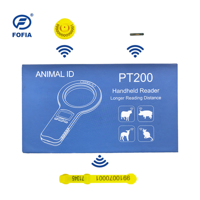 24/7 OLED Weißes Tier-Mikrochip-Scanner mit eingebauten Buzzer RFID Reader Handheld