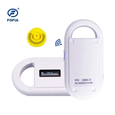 24/7 OLED Weißes Tier-Mikrochip-Scanner mit eingebauten Buzzer RFID Reader Handheld