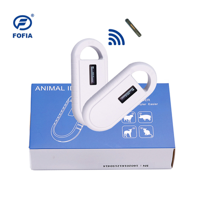 24/7 OLED Weißes Tier-Mikrochip-Scanner mit eingebauten Buzzer RFID Reader Handheld