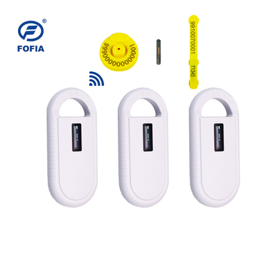 24/7 OLED Weißes Tier-Mikrochip-Scanner mit eingebauten Buzzer RFID-Leser Handheld Tier Tag Reader
