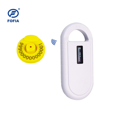 24/7 OLED Weißes Tier-Mikrochip-Scanner mit eingebauten Buzzer RFID Reader Handheld