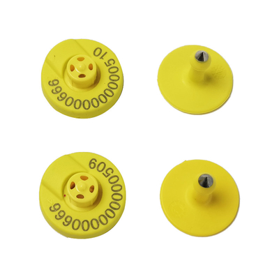 FULL ICAR Zertifizierte FDX-B Ohr-elektronische Rinder-Tags ET908+T901 134.2khz 30 mm Durchmesser