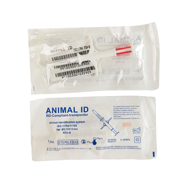 134.2 KHz Frequenz Pet ID Mikrochip 2.12*12mm Größe Lesebereich 5-10cm Transponder Spritze
