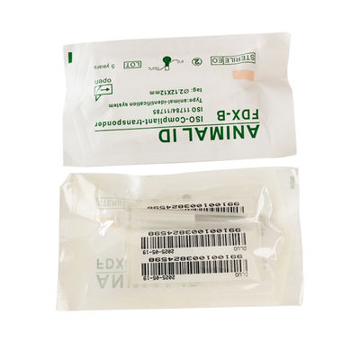 ISO 11784/5 FDX-B 134.2KHz implantierbarer Mikrochip zur Identifizierung von Tieren mit 2.12*12mm Bio-Glas-Tag