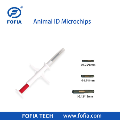 Implantierbares Mikrochip für Pferde 134.2khz Rfid Tierchip Pet Id Injektierbare Mikrochips für Tiere mit Spritze