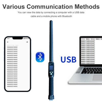 ISO11784/5 RFID Handheld 134.2khz Langstrecken UHF RFID Lesegerät Rinder Ohr-Tag Stick Lesegerät