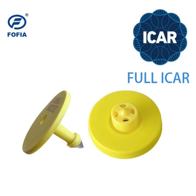FULL ICAR zertifizierte TPU-Plastik-Tampfer-proof Rinder-Ohr-Tags 134.2khz RFID-Ohr-Tags