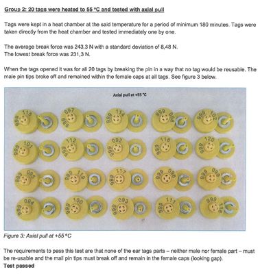 Leichtes, langlebiges RFID-Ohr tag für die Identifizierung und Verfolgung von Nutztieren, das eine elektronische Tierkennzeichnungslösung bietet