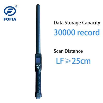 Langstrecken-Professionelle RFID-Tag Stick Reader PT290 mit OLED-Display Datenspeicherung für ID-Chip-Lesung UHF/LF