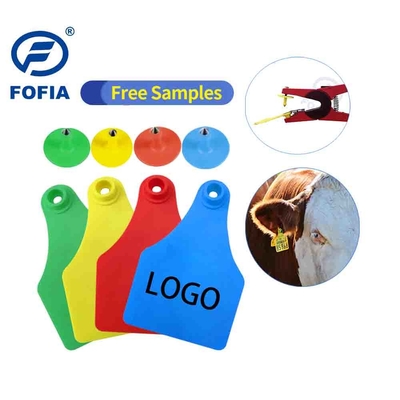 RFID Visual Tag Mini/Middle/Large Größe für Tiermanagement, Laserbedruckung unterstützt 134,2 kHz, Gelb oder andere Farben