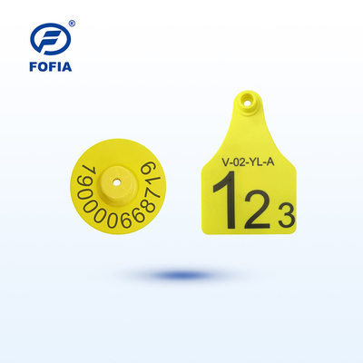 RFID Visual Tag Mini/Middle/Large Größe für Tiermanagement, Laserbedruckung unterstützt 134,2 kHz, Gelb oder andere Farben