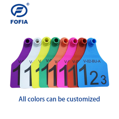 Gelbe elektronische ISO-Standard-Ohrmarken für das Rindermanagement ISO11784/5 HDX/FDX-Standard