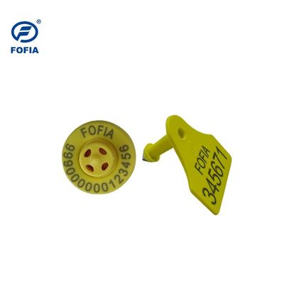 FULL ICAR ET908 Kreisförmiges elektronisches Ohrzeichen mit BLE-Leser für die Identifizierung von Tieren und ISO11784/5 nicht geteilter ICAR-Code