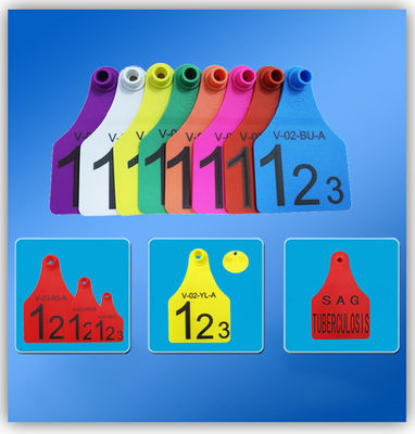 RFID Ear Tag for Livestock Management with Large Size 76*118mm Middle Size 64*97mm and Small Size 57*80mm