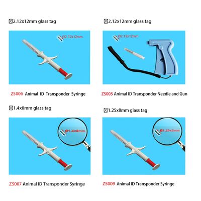 PP-Injektionsmaterial Nano-Chip Haustierhunde Katze 125mm RFID Glastag 7mm 1342KHz ISO117845 FDXB-Mikrochip mit IP67-Standard