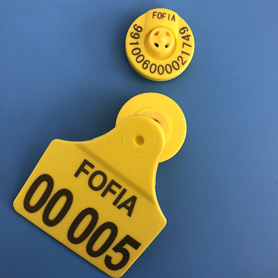 Wasserdichte elektronische Ohrmarken Rfid Tier-ISO11784 50pcs