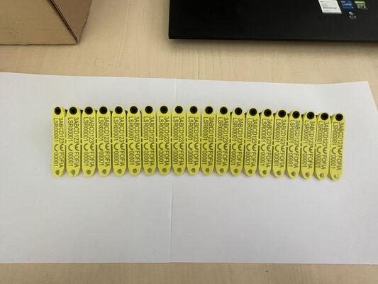 Hochtemperaturbeständiges Anti-Verschüttungs-RFID-Integrations-Elektronische Ohrmarke für Schafe mit TPU-Material und eingebauten RFID-Chip