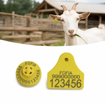4.0g Schaf Ohr-Tags Frequenz 134.2KHz Perfekt für Ziegen Ohr-Tagging Bereitstellung klarer Identifizierung und Verfolgung