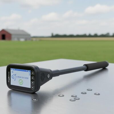 Langstrecken-Professionelle RFID-Tag Stick Reader PT290 mit OLED-Display Datenspeicherung für ID-Chip-Lesung UHF/LF