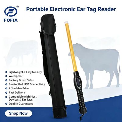 RFID-Stick-Reader mit 12 Stunden Akkulaufzeit OLED-Bildschirm und IP66 Staubdichtheit Wasserdichtheit für raue Umgebungen