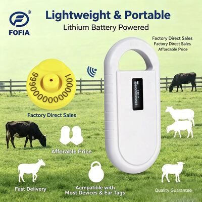 Animal Microchip Scanner mit Unterstützung für das Lesen von Mikrochip- und Temperaturdaten, kompatibel mit Temperaturchips der HT001-Serie