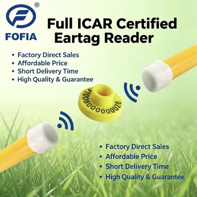 FULL ICAR zertifizierte dauerhafte elektronische Ohrzeichen TPU zur Identifizierung und Verfolgung von Vieh zur Unterstützung der Betriebsführung
