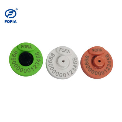 FOFIA Neue RFID Elektronische Ohrmarke TPU Kunststoff 134,2KHz Frequenz 17cm Leserabstand Voll ICAR-Zertifikat für Rinder und Schafe