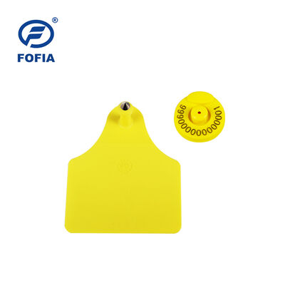 FOFIA RFID elektronisches Ohrzeichen mit TPU-Plastik und vollständigem ICAR-Zertifikat für Rinder- und Schaffarmen