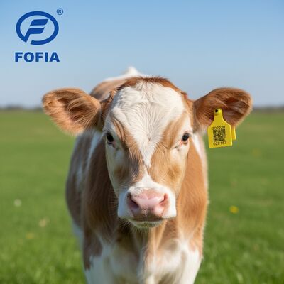 Neue T921 Tier Ohrmarke Gelb Hochwertige RFID TPU für Nutzvieh