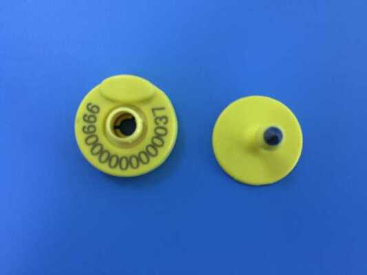 TPU-Material RFID-Ohrmarken 134,2 kHz Mini-Kuh-Schwein-Ohrmarke