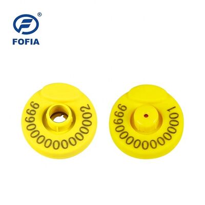FOFIA ET907 IEC 68-2-6 Vibrationsstandard RFID-Ohrzeichen für Rinder Kunststoffmaterial Sichere und genaue Identifizierung