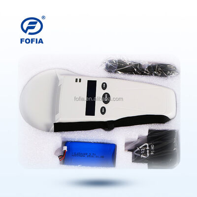 FOFIA Langlebiger Plastik-RFID-Handheld-Leser mit 128x32 OLED-Bildschirm /USB für Langstrecken-Nutzung für Haustiere und Farmen / Ranches