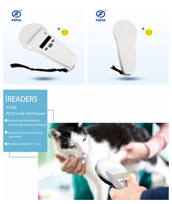 Wasserdichtes RFID Handheld Reader mit 128x32 OLED-Bildschirm USB für Plastik Langstreckenlösung für Haustiere und Farm & Ranch 125khz
