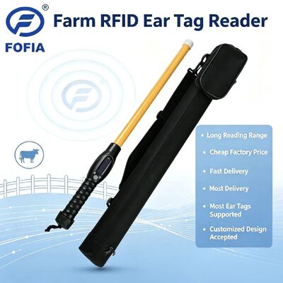 FOFIA Wasserdicht PT280 RFID Reader 134,2kHz PVC Kunststoff NLIS Australien ICAR zugelassen Rinder ID USB ISO 11784/5 10-20cm