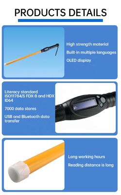 FOFIA Wasserdicht PT280 RFID Reader 134,2kHz PVC Kunststoff NLIS Australien ICAR zugelassen Rinder ID USB ISO 11784/5 10-20cm