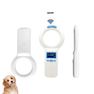 Langlebiger Plastik PT200 RFID Handheld Reader mit 128x64 OLED-Bildschirm ISO11784/5 Protokoll Langstreckenlesen für Haustiere und Landwirtschaft