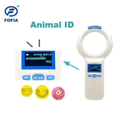 Langlebiger Plastik PT200 RFID Handheld Reader mit 128x64 OLED-Bildschirm ISO11784/5 Protokoll Langstreckenlesen für Haustiere und Landwirtschaft
