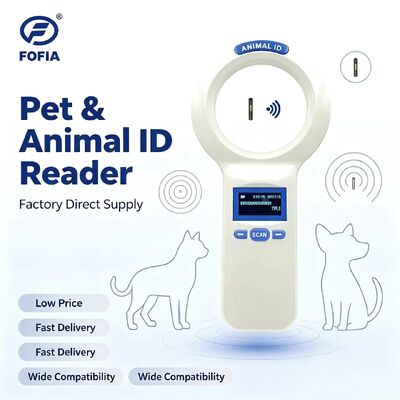 Wasserdicht FOFIA PT200 RFID Handheld Reader 128x64 OLED Bildschirm Fernlesen 10-20m ISO11784/5 Protokoll