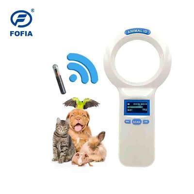 Wasserdicht FOFIA PT200 RFID Handheld Reader 128x64 OLED Bildschirm Fernlesen 10-20m ISO11784/5 Protokoll