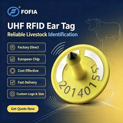 14.5mm Größe TPU Custom Vieh-Ohrenkennzeichen 134.2KHz Frequenz
