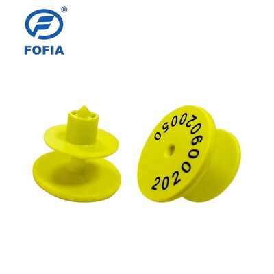 Fofia ICAR ET926 Wasserdichtes RFID TPU Tierohrtags FDX-B 134.2Khz EM4305 Chips Viehvieh Schweine Schafe