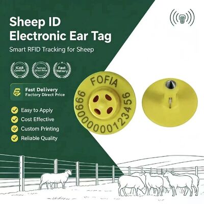 134.2kHz TPU Elektronisches Ohrzeichen mit 10cm Lesereich für Schweine Rinder Schafe