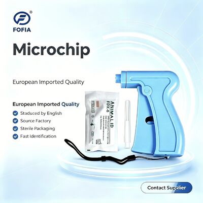 Fofia RFID 134,2kHz ICAR-zertifizierter Split-Typ Tier-ID-Mikrochip 2,12*12mm Modell ZS005 Wasserdichtes Material Neu 1,5 Jahre