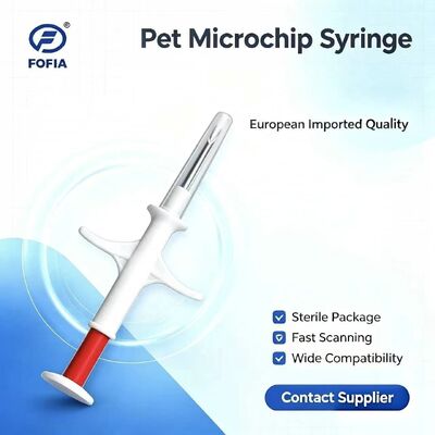 Neue FOFIA RFID ICAR-zertifizierte 134,2 kHz Tier-Mikrochip FDX/EM4305 Chip IP67 wasserdicht für Haustiere